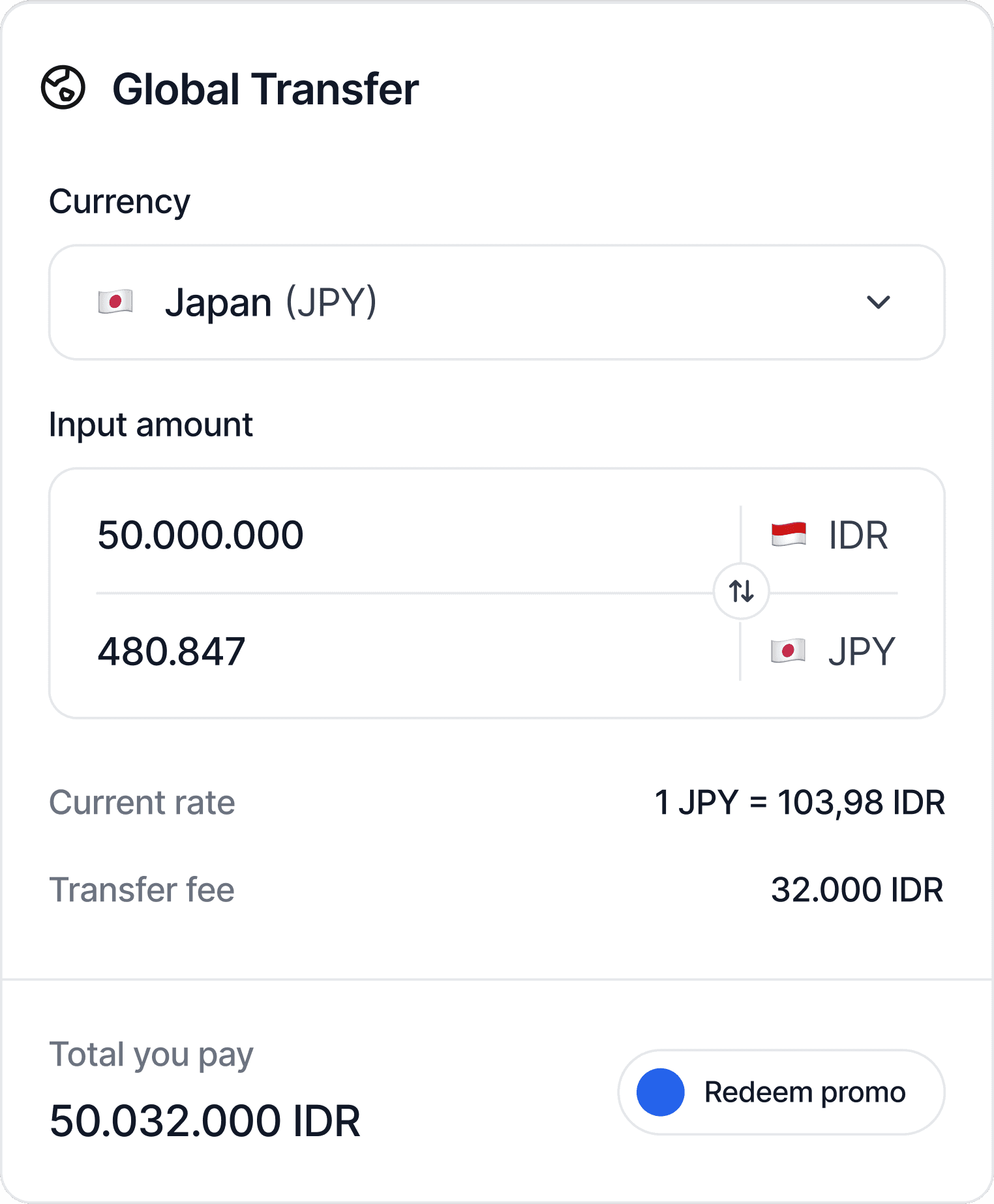 An image of Freelio's budget ui