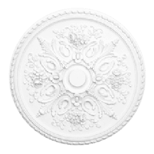 Decorative ceiling medallion for chandelier – primed and ready to paint