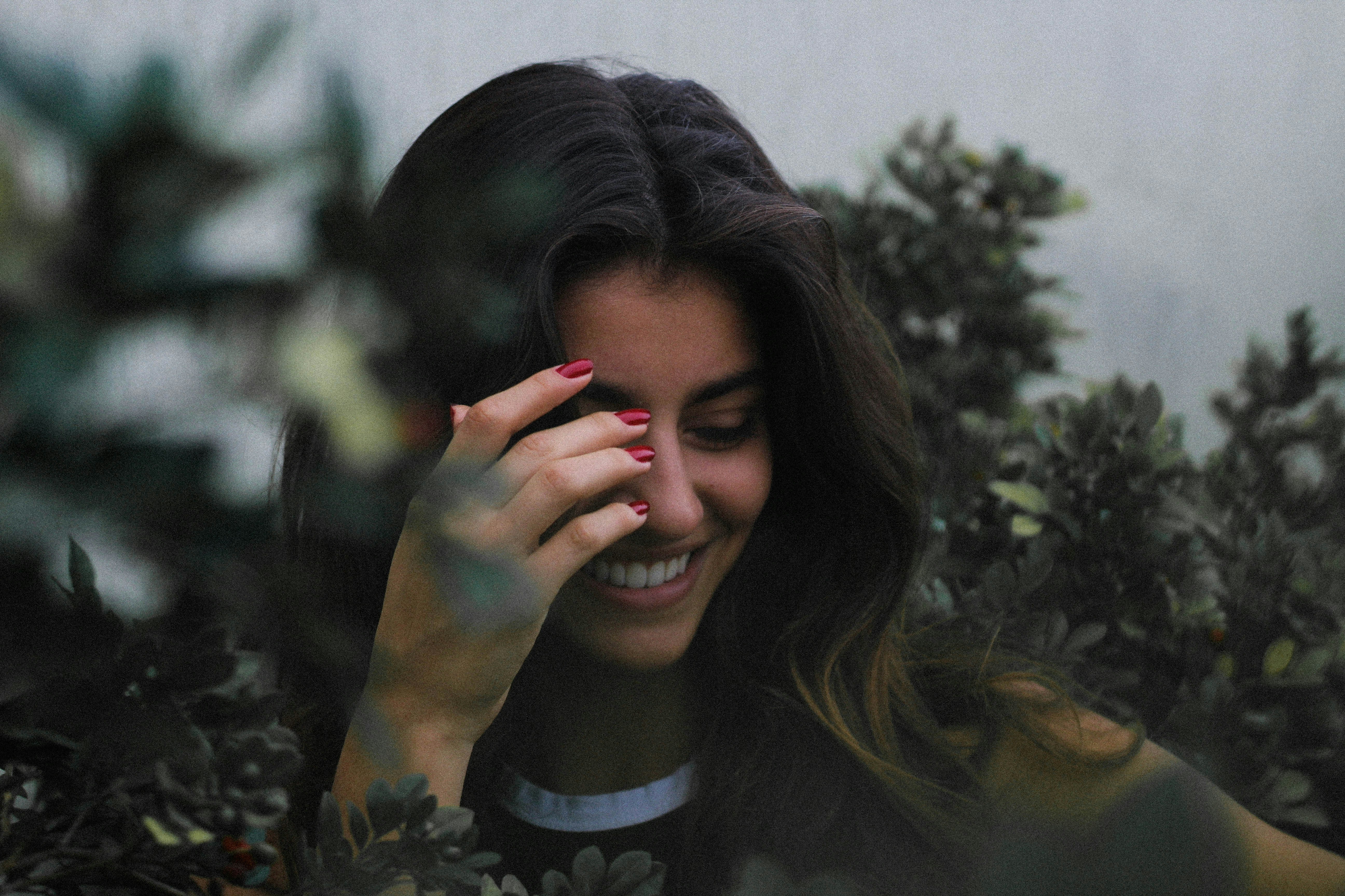 woman smiling with Preppy Nails