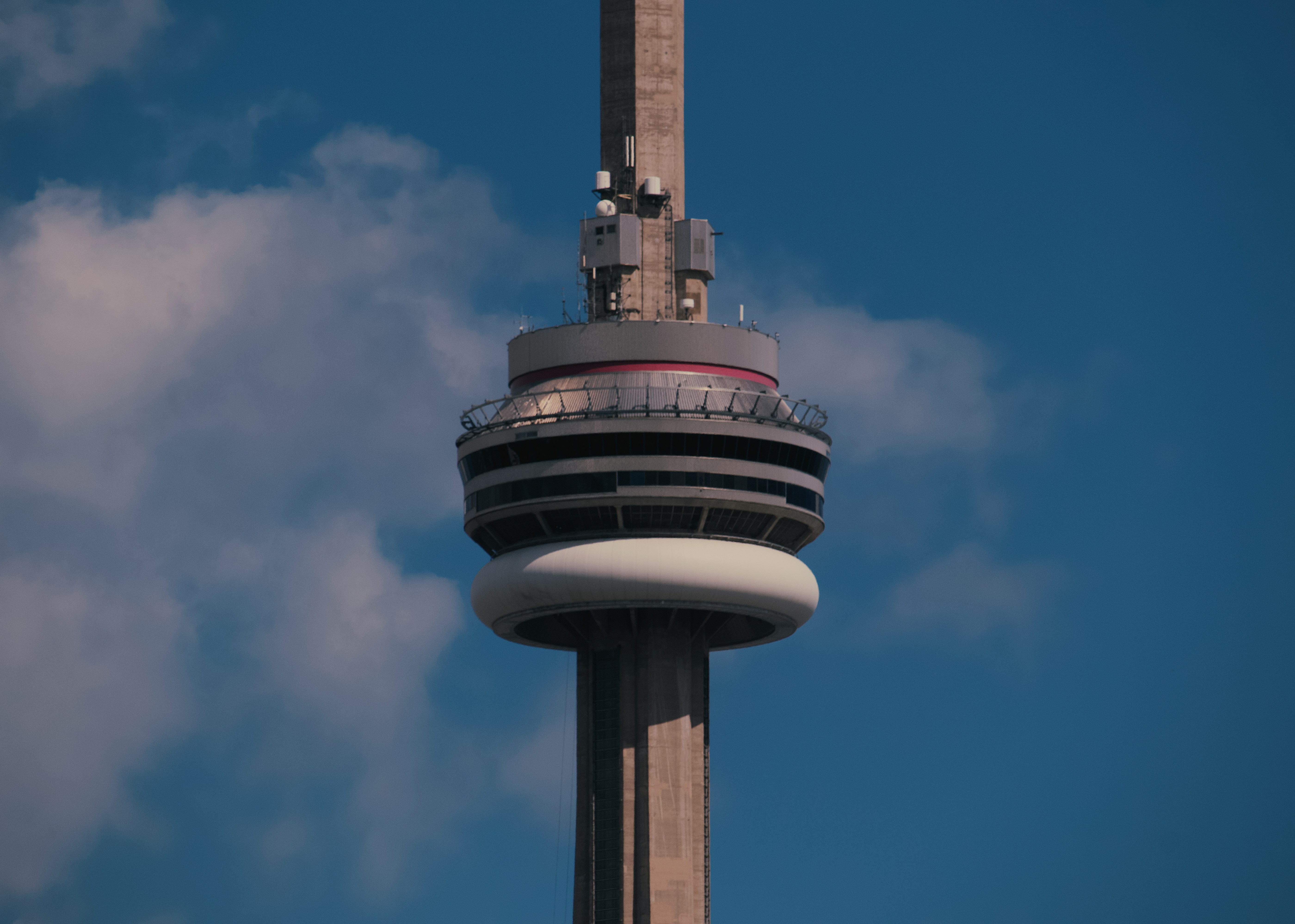 a tall tower with a circular top