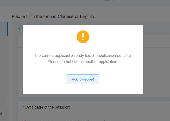 COVA error dialog reading 