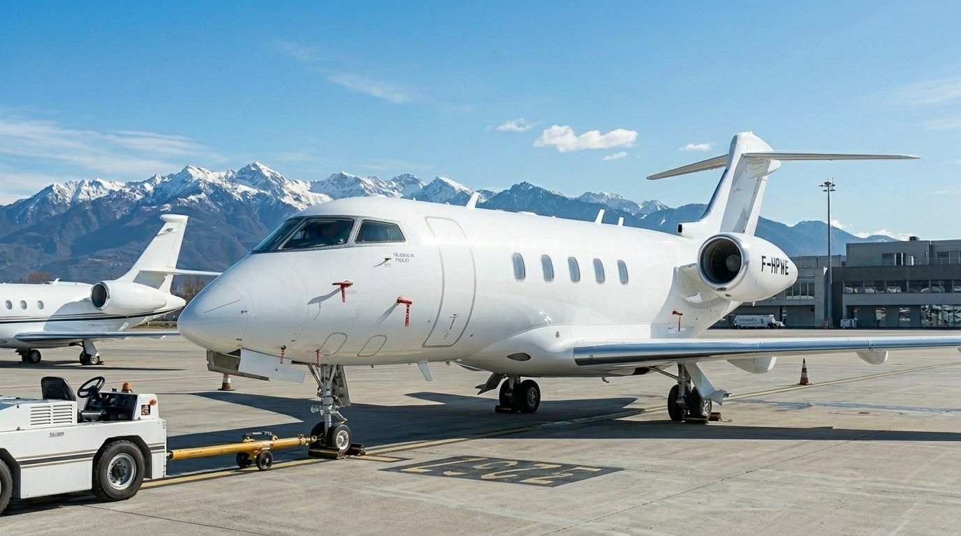 Super midsize private jet option