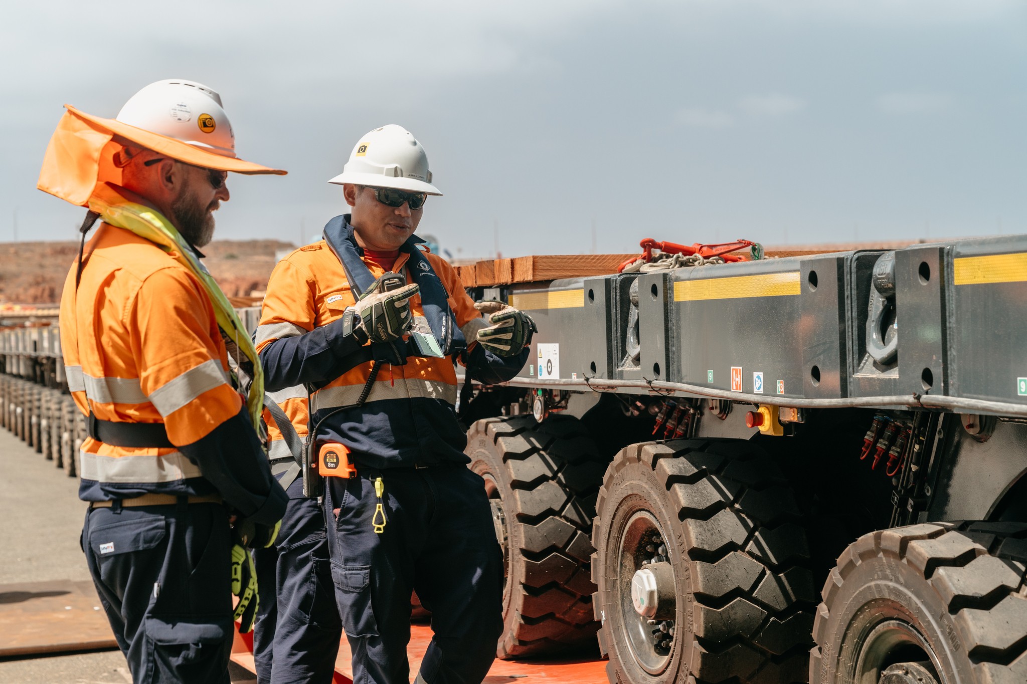 Coach explaining stuff to an athlete