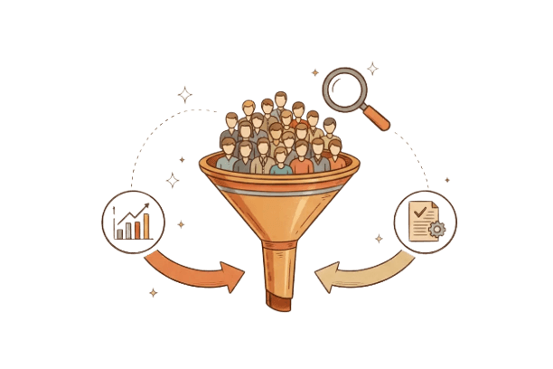 High-Intent Acquisition Service Visual