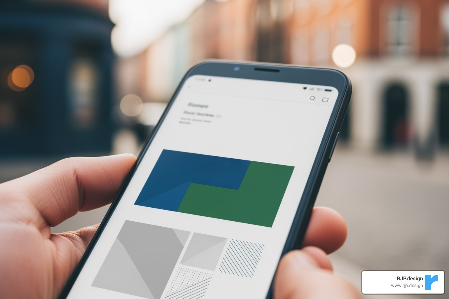 local Dublin business website on a phone screen - affordable web design dublin