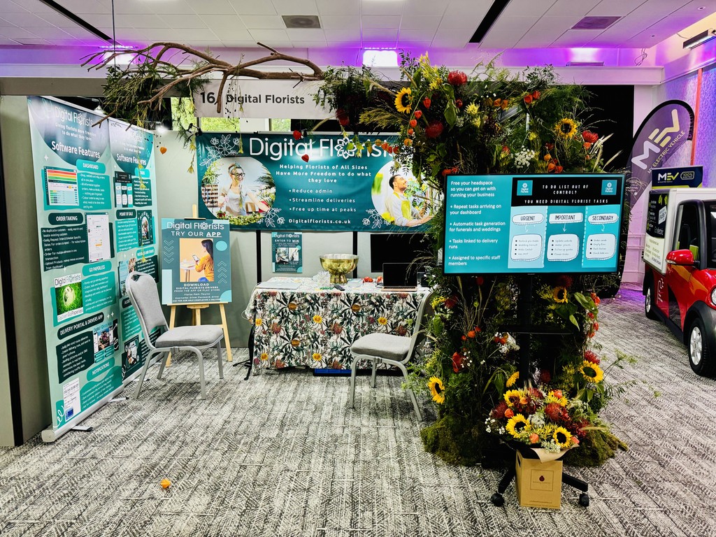 Digital Florist Stand at British Florist Association Trade Shows