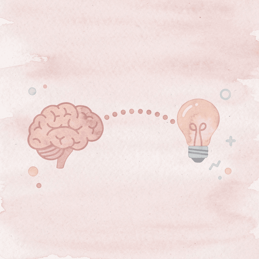 Two connected link icons showing the relationship between connectivity patterns and writing fluency
