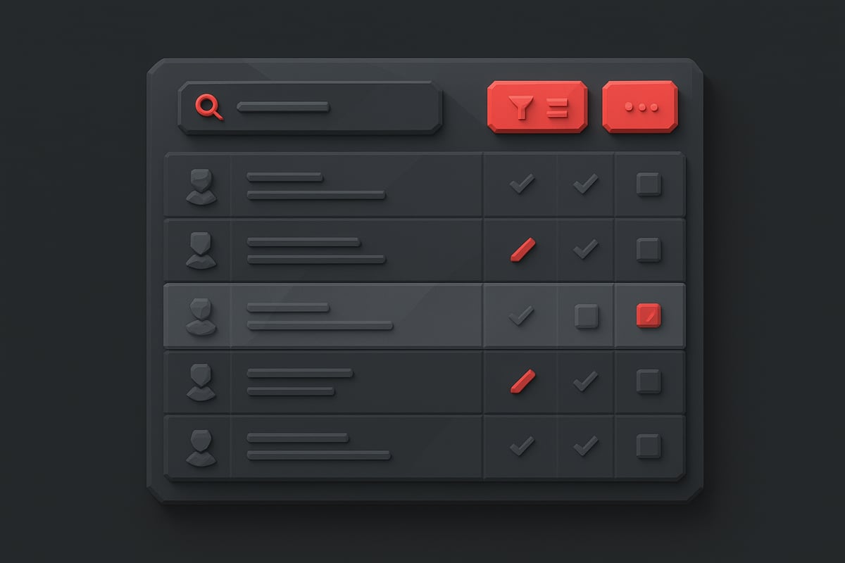 Designing Tables Around User Tasks