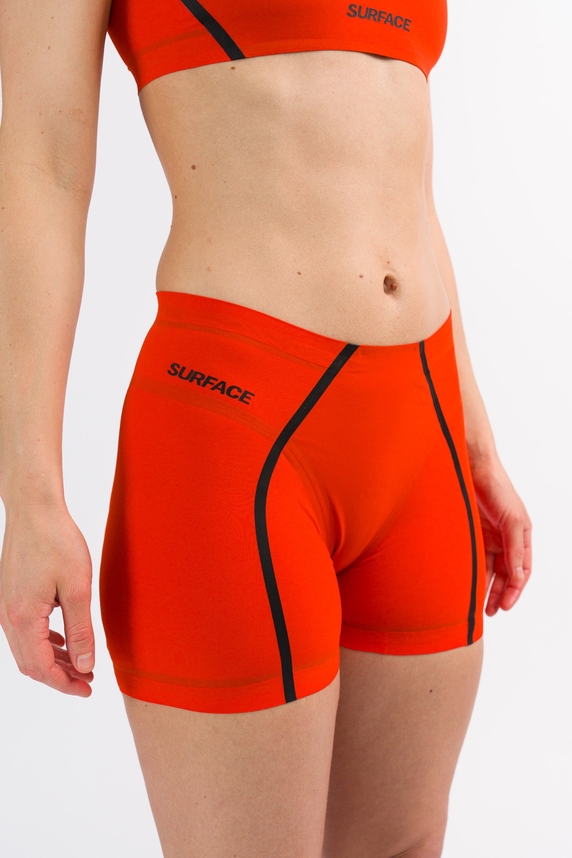 Coast Orange Swim Shorts Bikini Bottoms 01