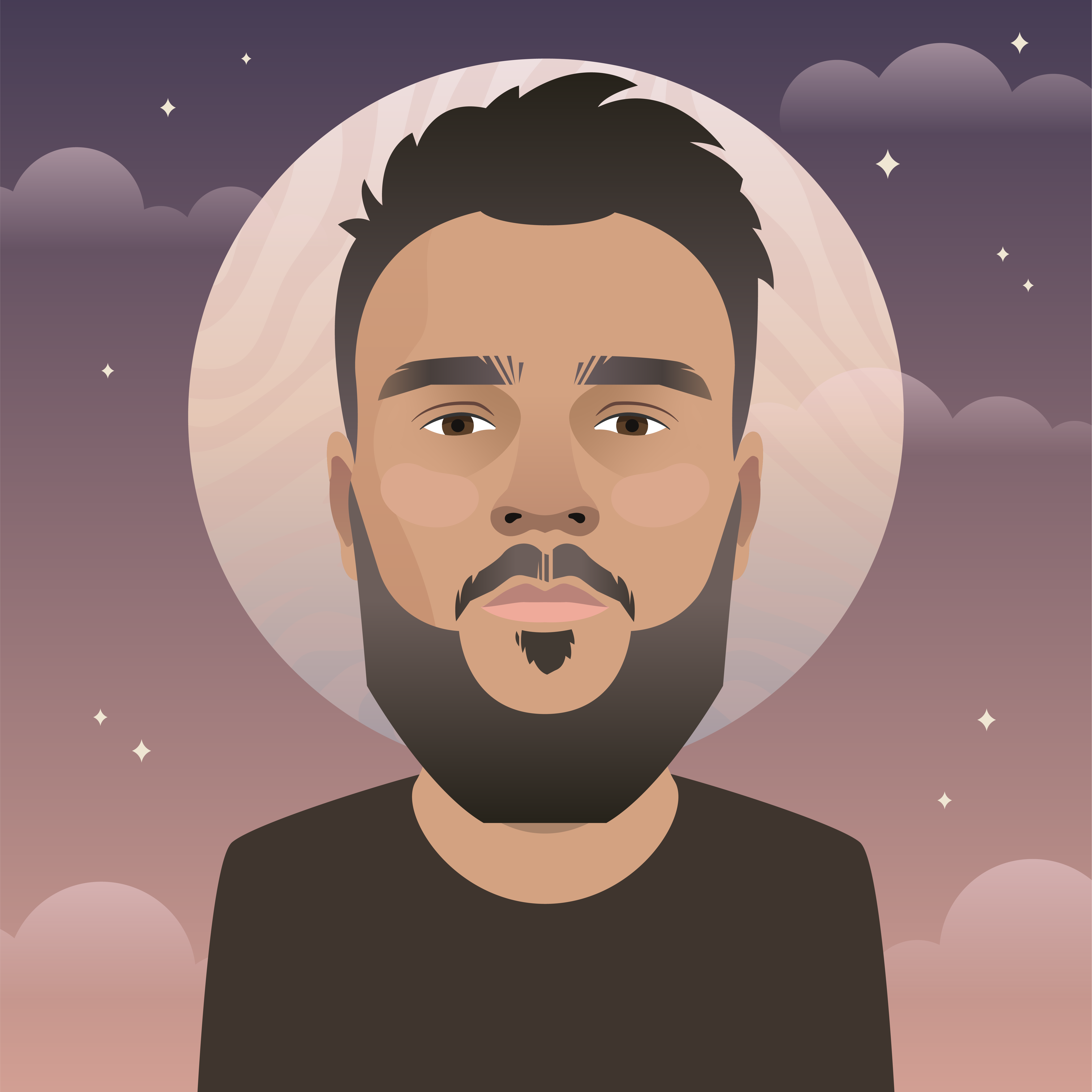 A woman sitting at a desk in a modern office, working on a laptop with documents and plants around her. Sunlight filters through large windows in the background.