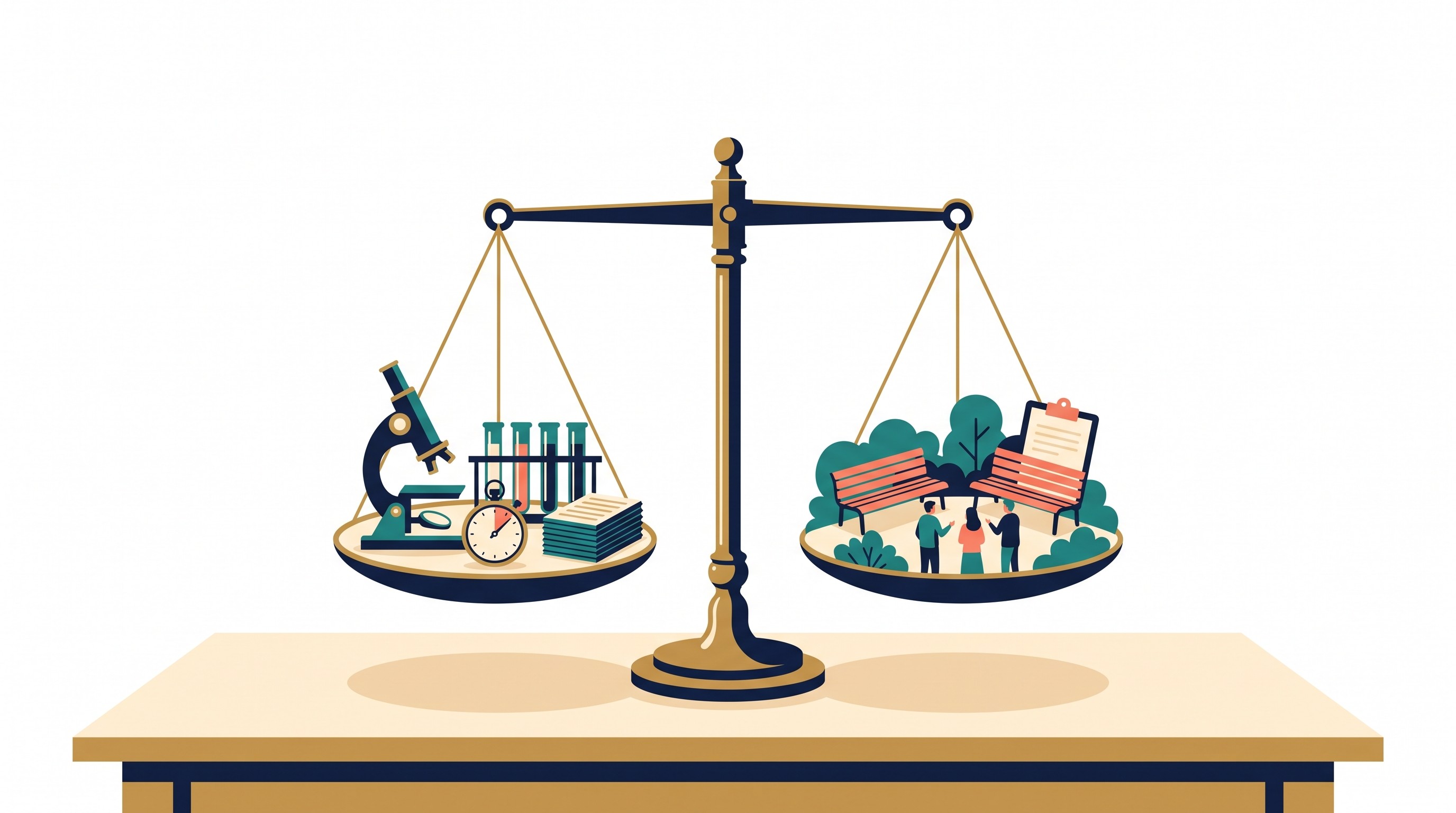 Research design tradeoff between experimental control and real-world applicability
