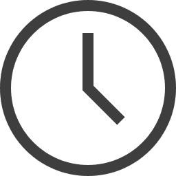 Clock icon representing hourly chauffeur services for timely airport transfers and transportation.
