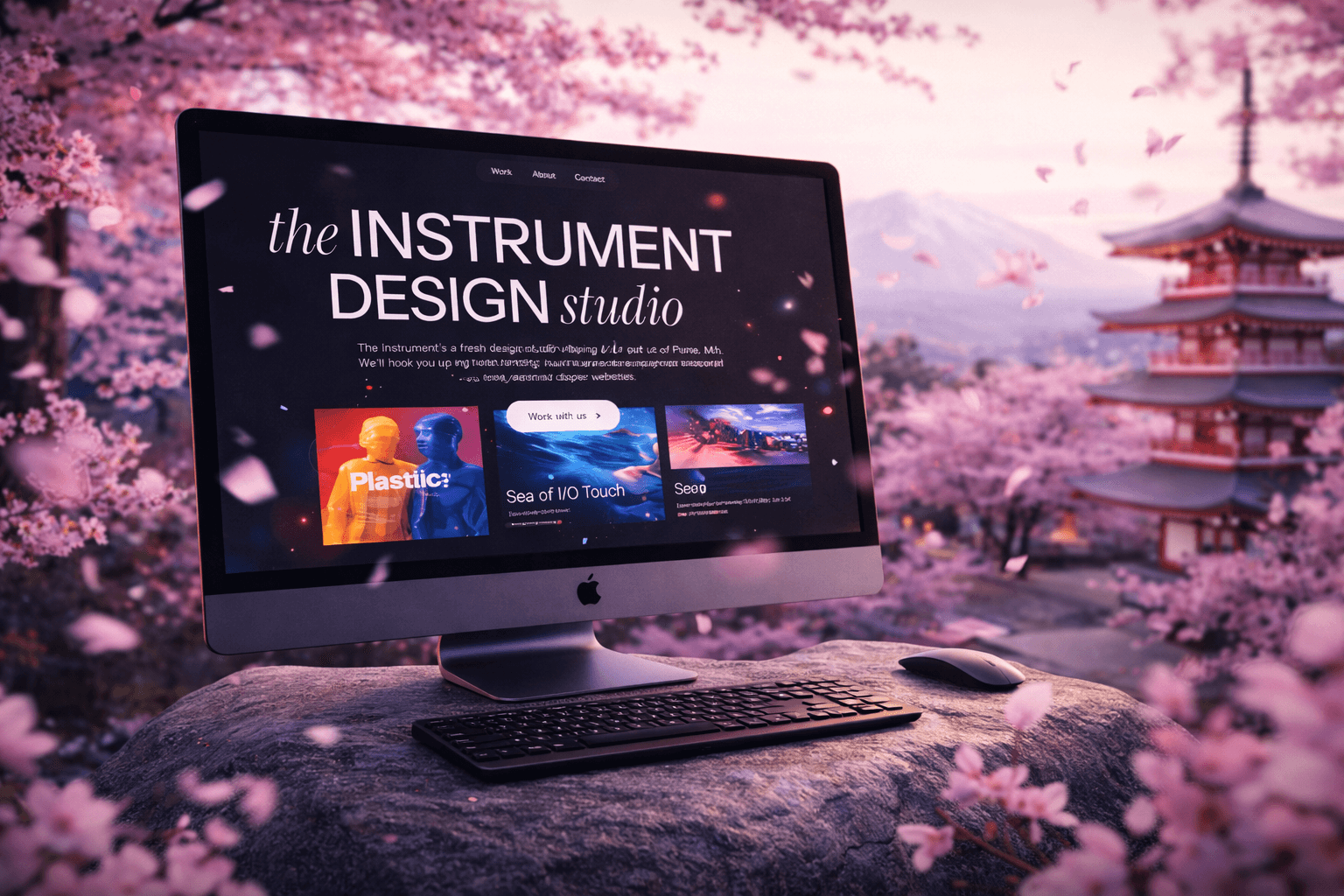 Premium design studio website showcase
