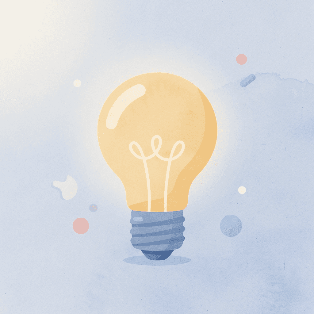 Lightbulb icon representing creative ideas and innovation
