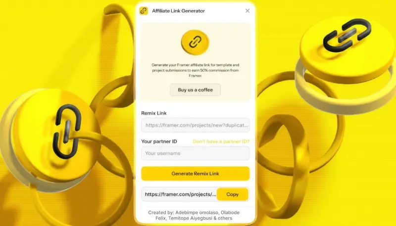 framer affiliate link