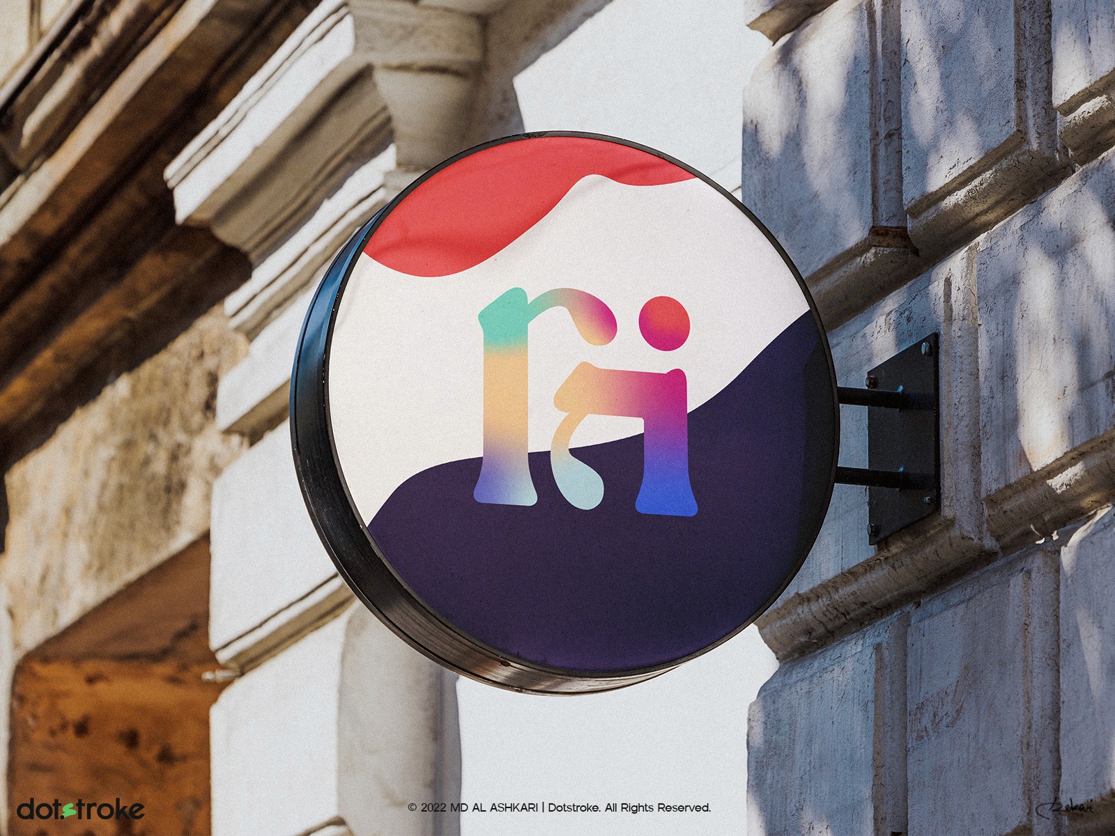 Md Al Ashkari Dotstroke. Amazing professional logo design. RIR Typography Professional Logo Design.