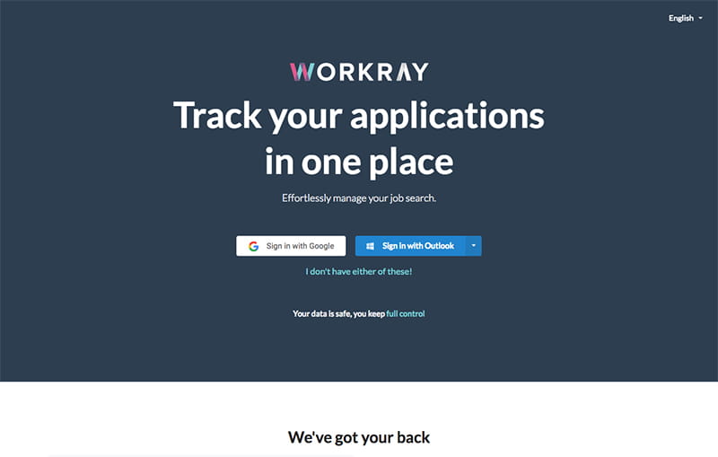 The live homepage in dark, almost black colours