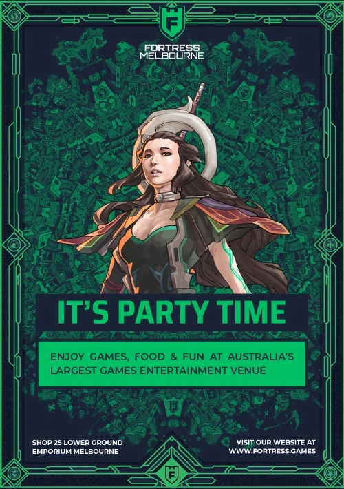 Vela themed party invitation