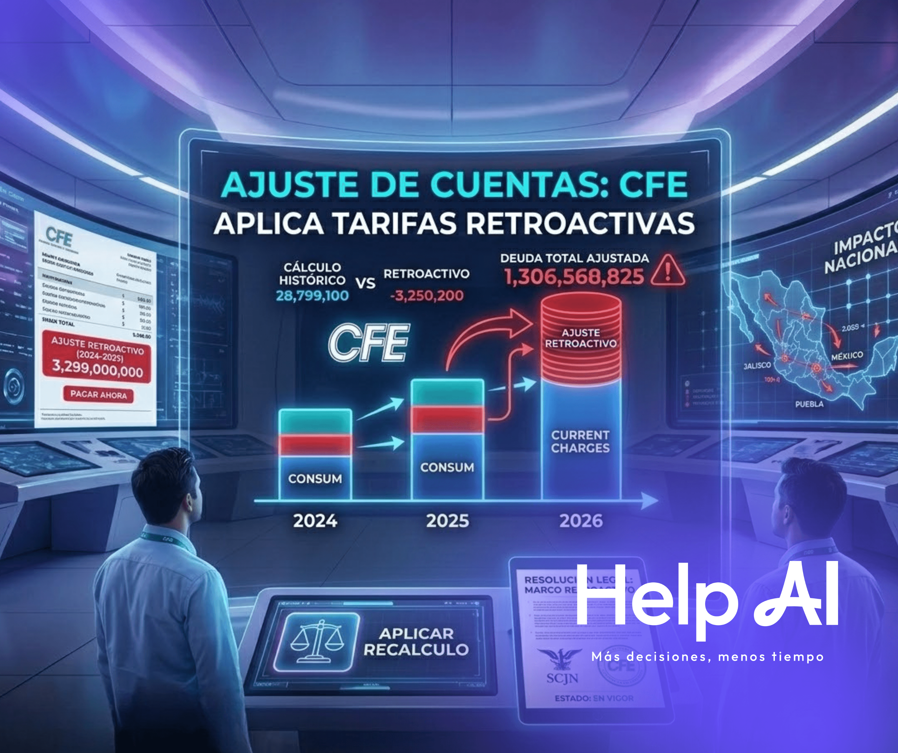 Ajuste de tarifas CFE, e.firma ASA 2026