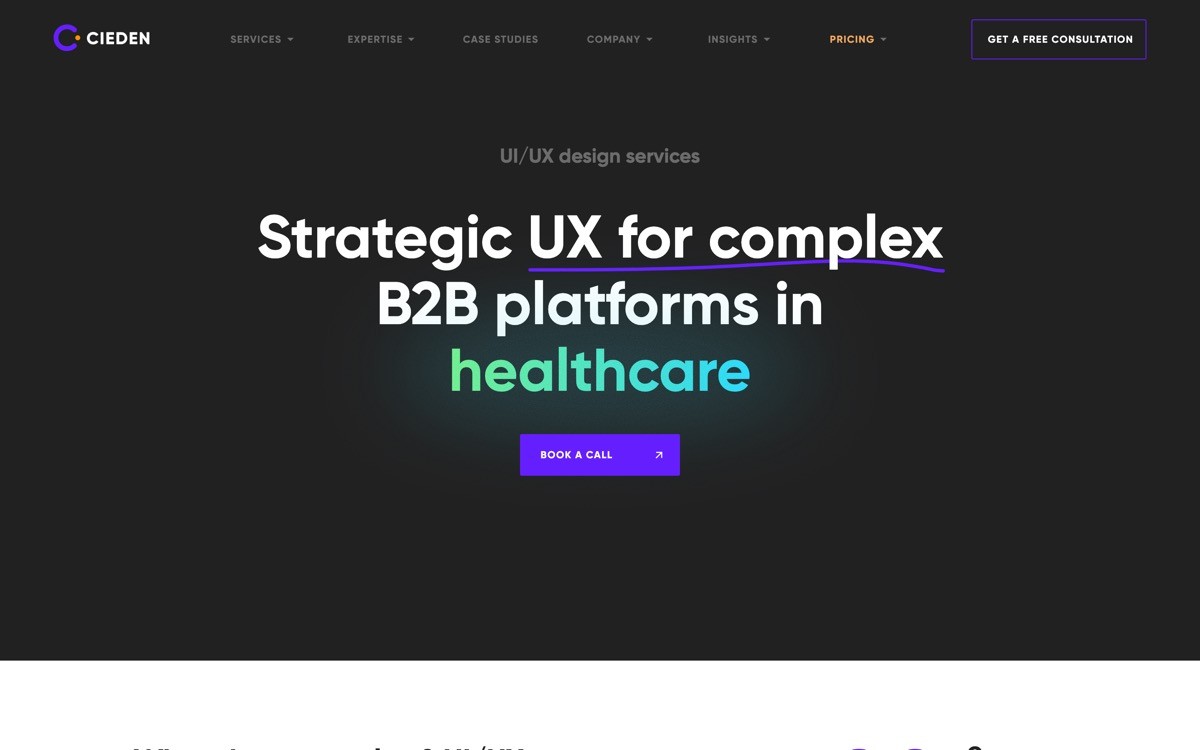Best B2B SaaS Design Agency with Cieden