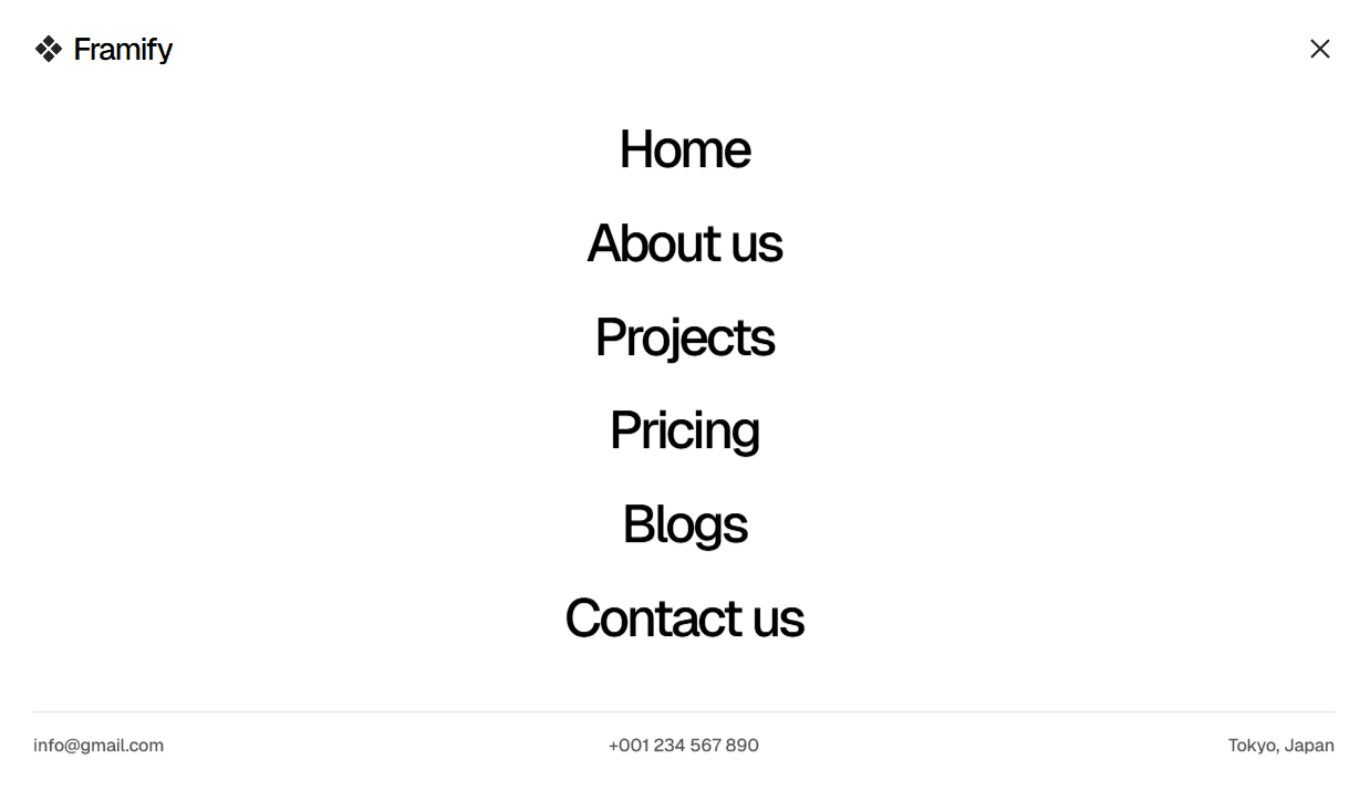 Framer Navbar Component