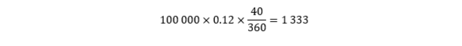 Exemple - calcul intérets postcomptés