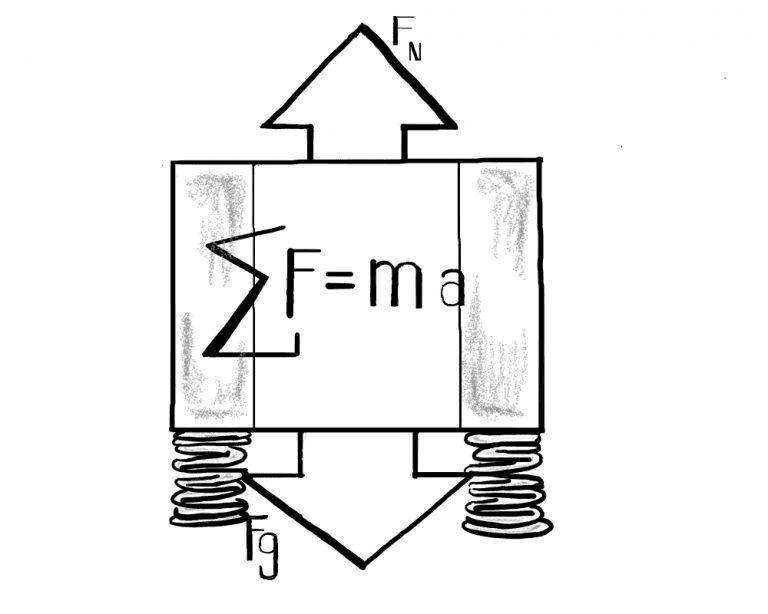 High school student studying physics equations for the F=ma exam with textbooks and practice problems