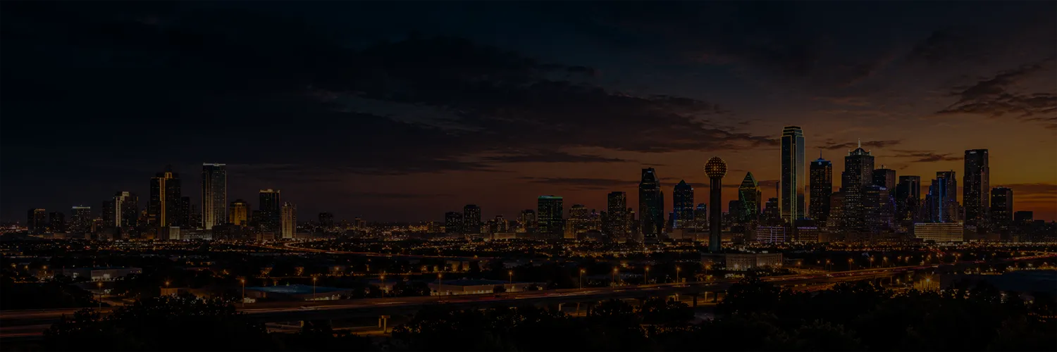 Dallas skyline at dusk representing the Dallas–Fort Worth area