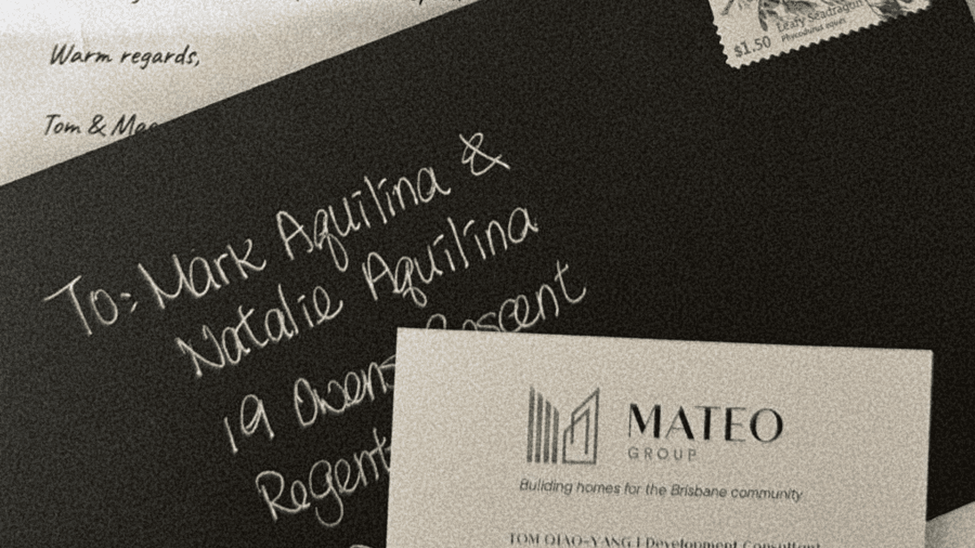 Beautiful, hand-written mail messages for property owners