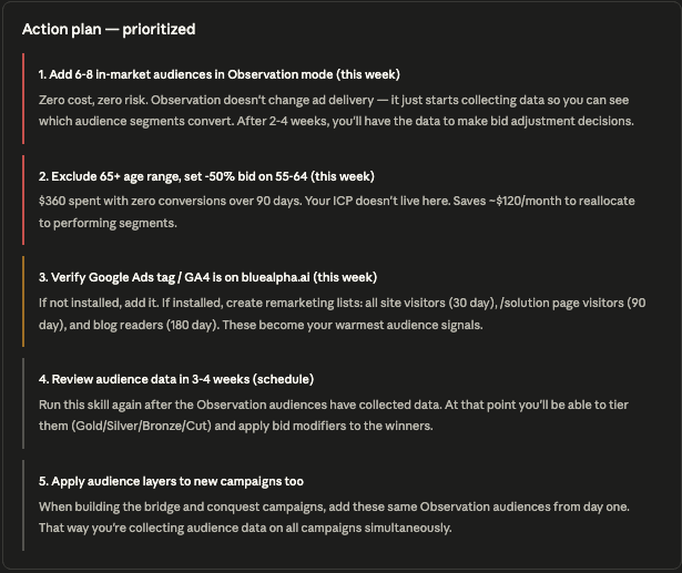 How to Analyze Google Ads Audience Targeting with Claude 7