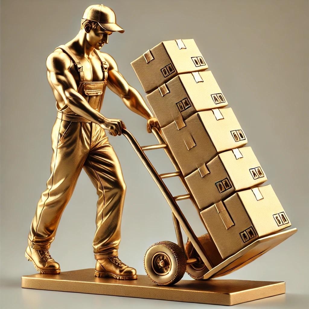 Closeup of woman wearing gold sweater typing on MacBook Pro