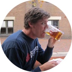 Guy drinking beer
