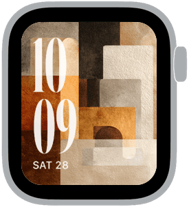atelier stone Apple Watch face preview 2 featuring watercolor, gradient, and modern.