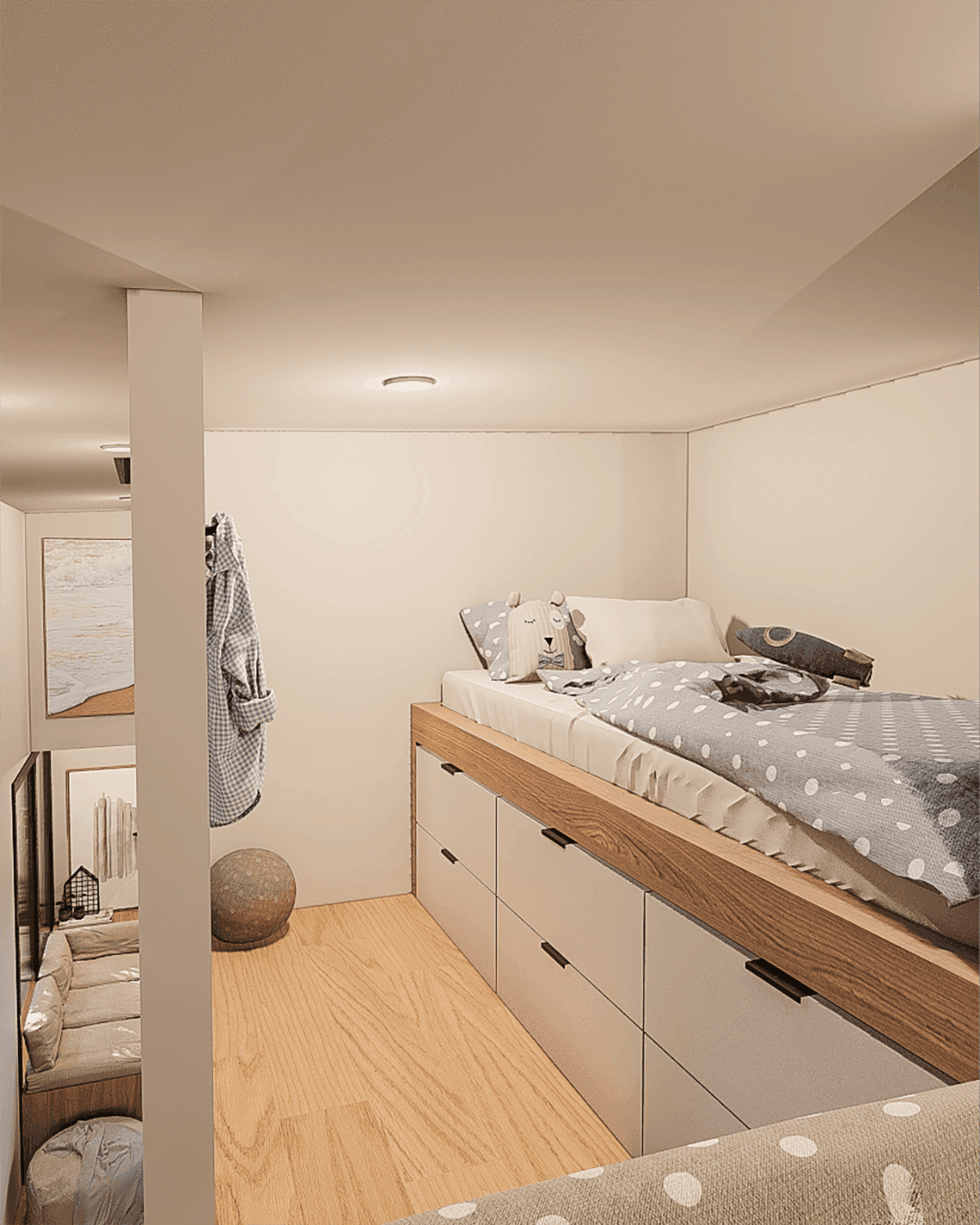 Tiny Haus - Ladder Tiny House Bedroom