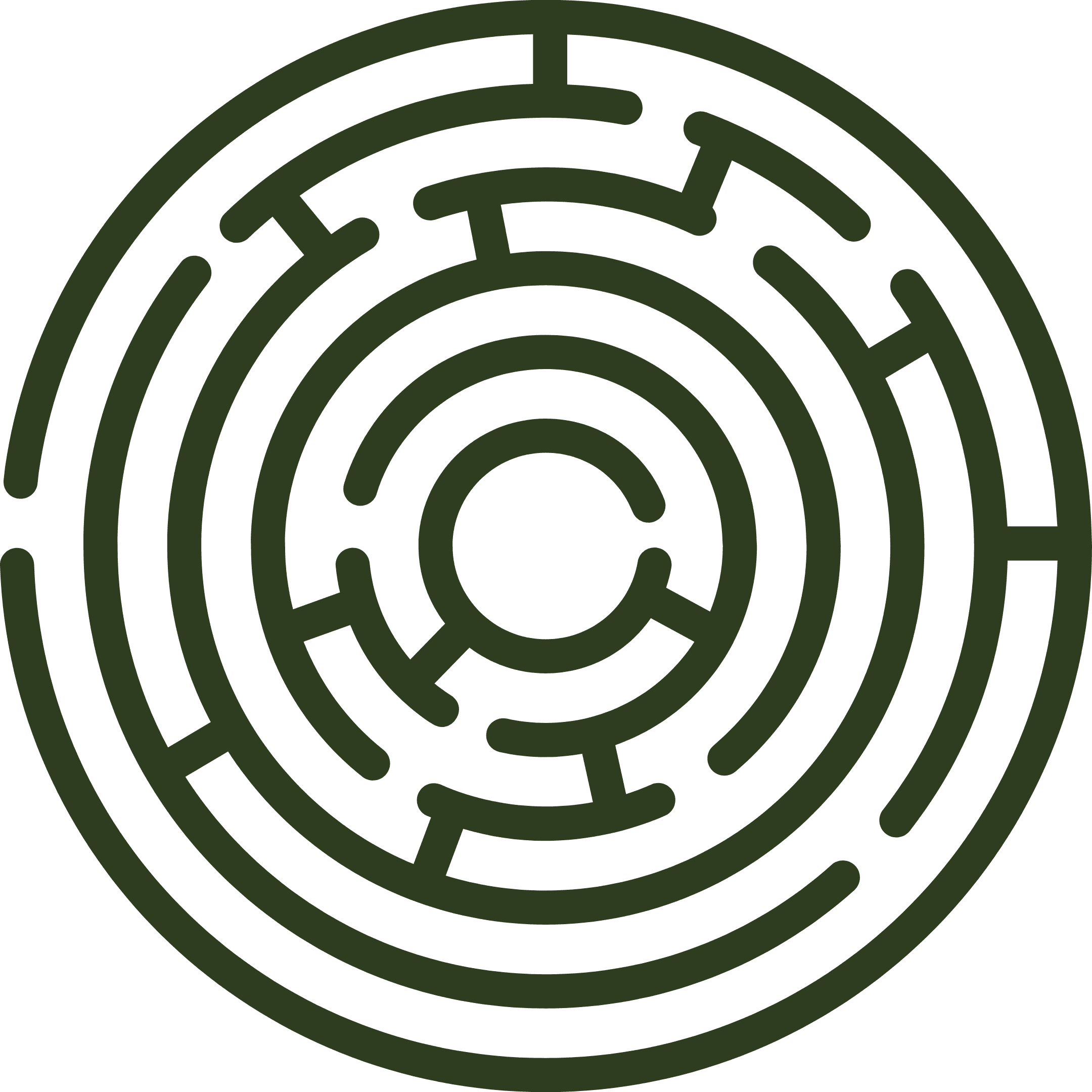 A labyrinth icon