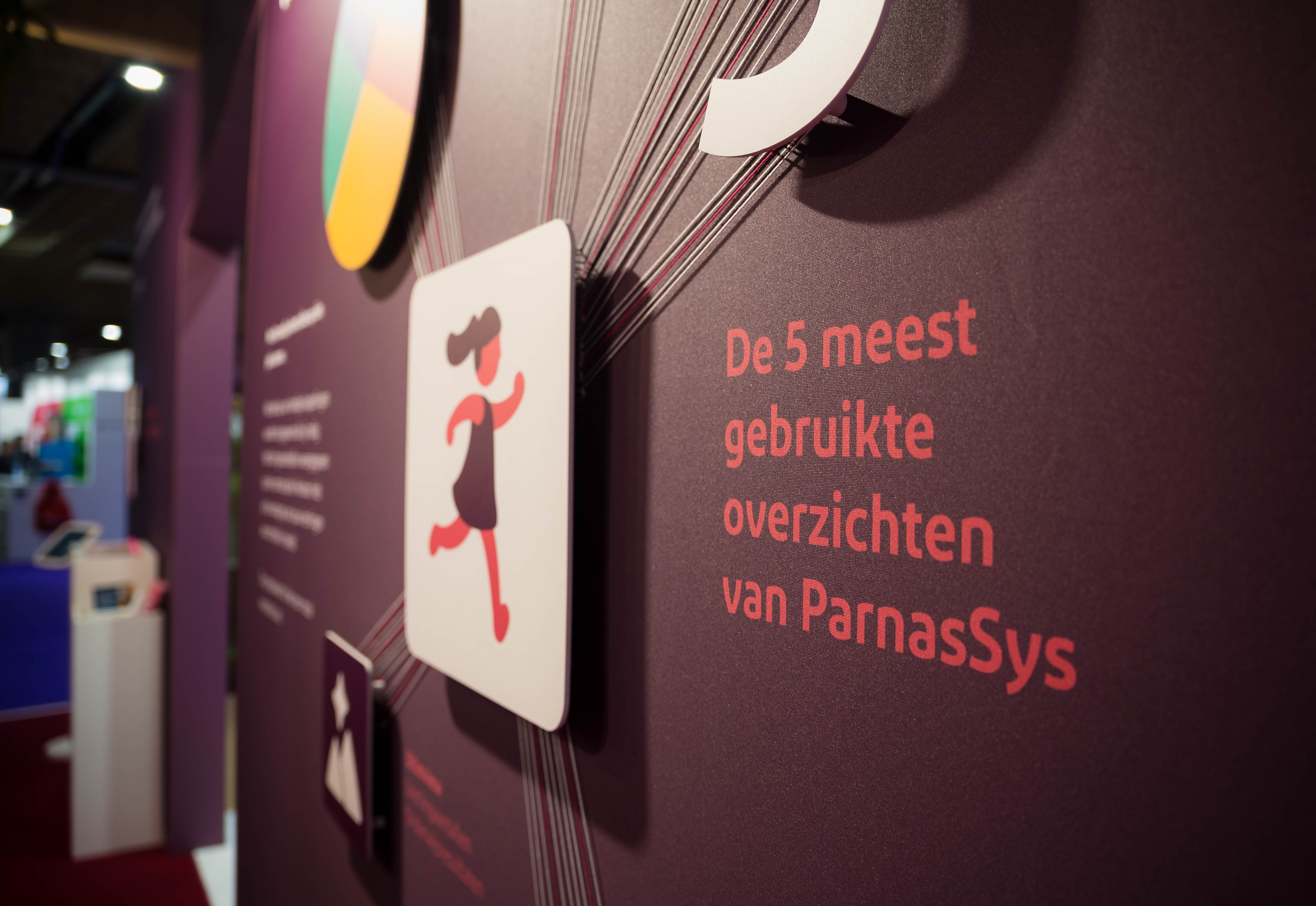 Grafisch ontwerp ParnasSys beursstand detail