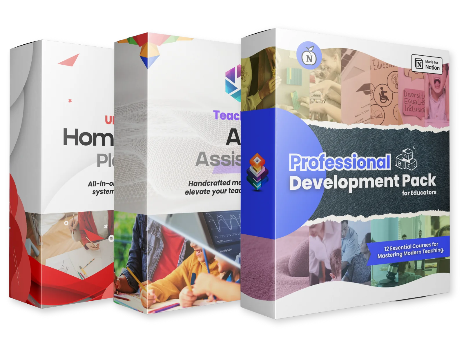 Visual of the Complete Teacher Bundle that packages the Professional Development Pack with additional resources like a Teacher’s AI Assistant and Ultimate Teacher Planner, presented with a significant limited-time offer.