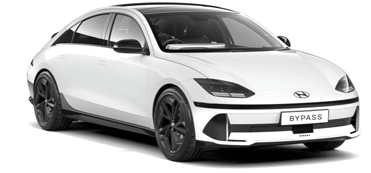 Hyundai Ioniq white EV