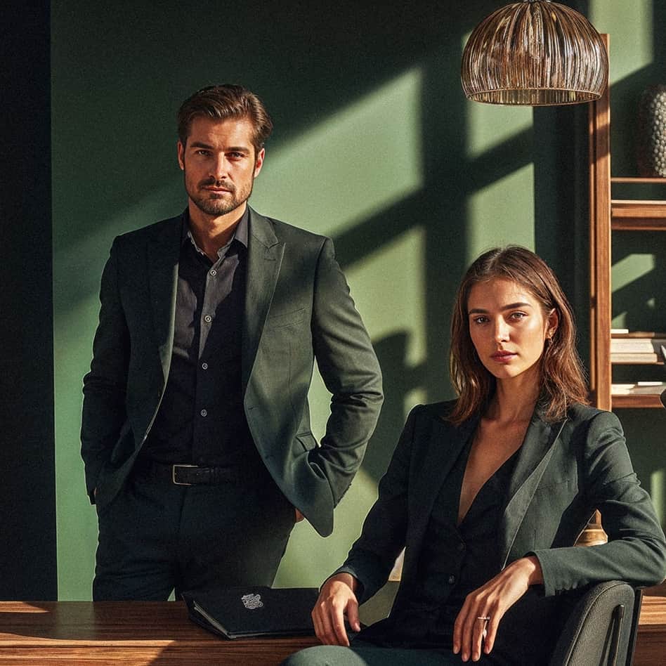 Executivos em escritório representando a solução Pactum Identfiscal para análise fiscal.