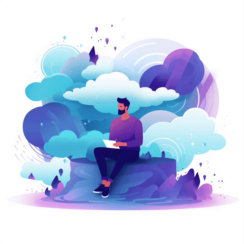 tackling-anxious-thoughts-man-thinking-on-hill-abstract-image