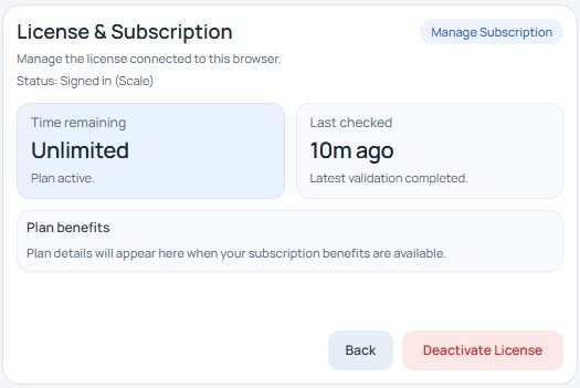 Manage your subscription