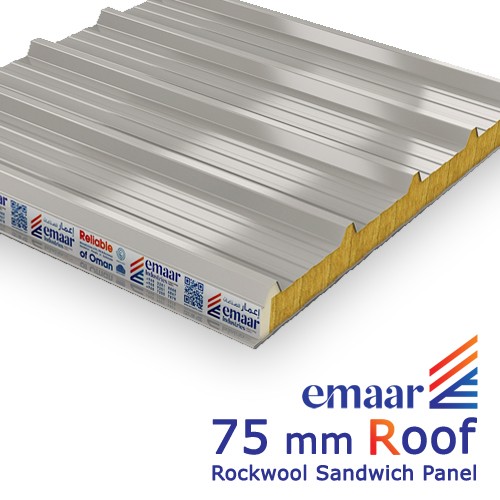 75mm Roof Rockwool Sandwich Panel