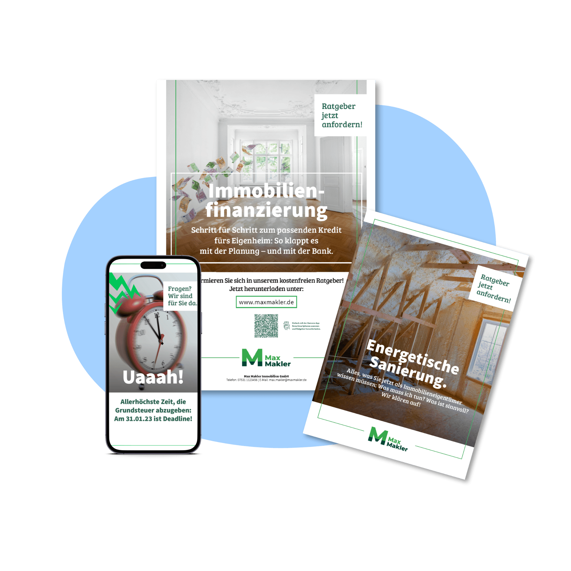 Werbemittel für Makler