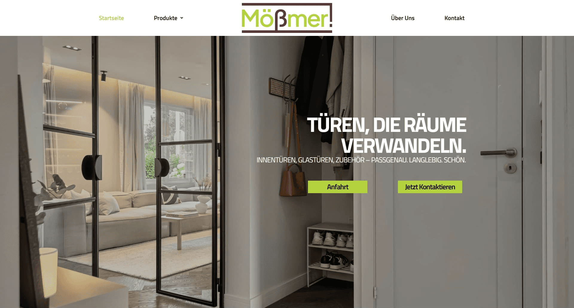 Webseite von Mößmer Türen