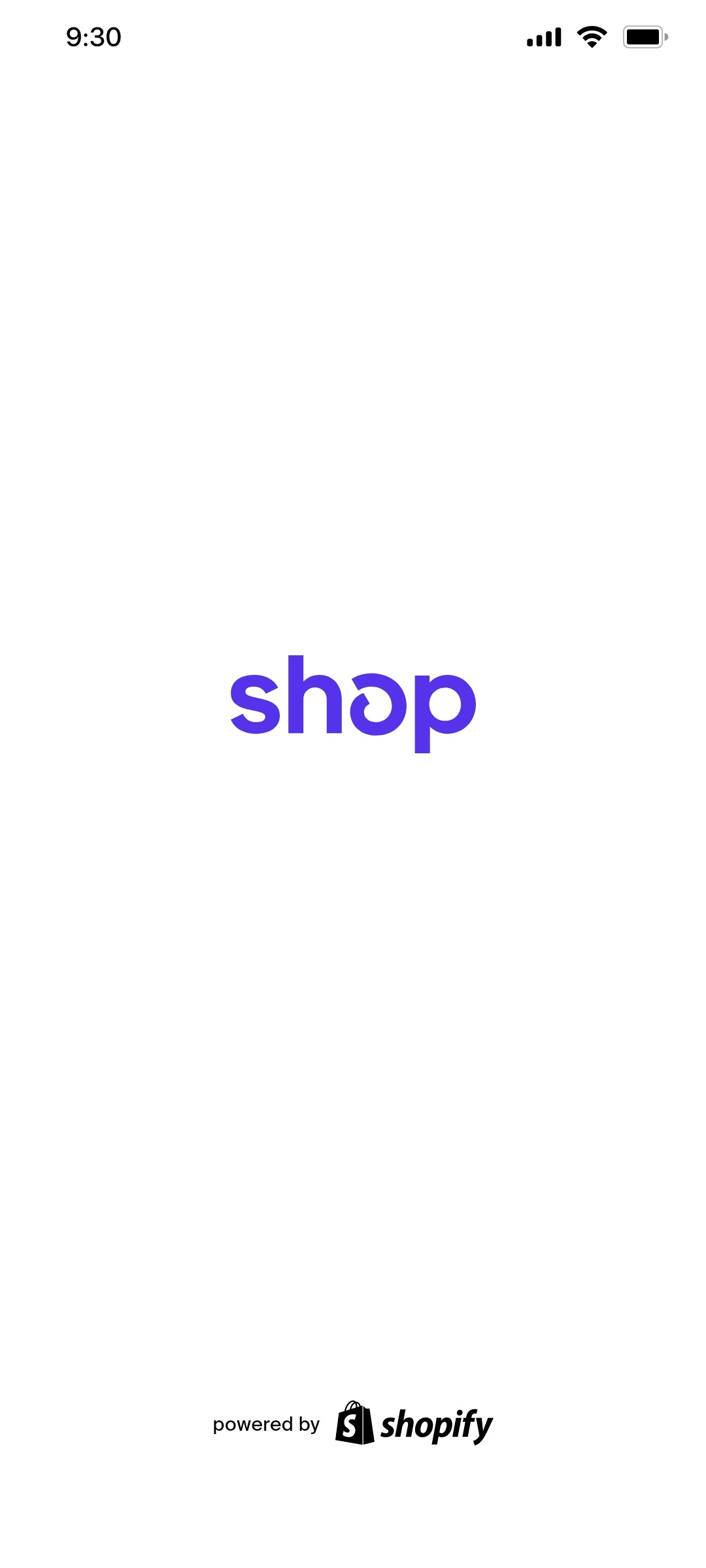 Shop screen Shop screen opening screen