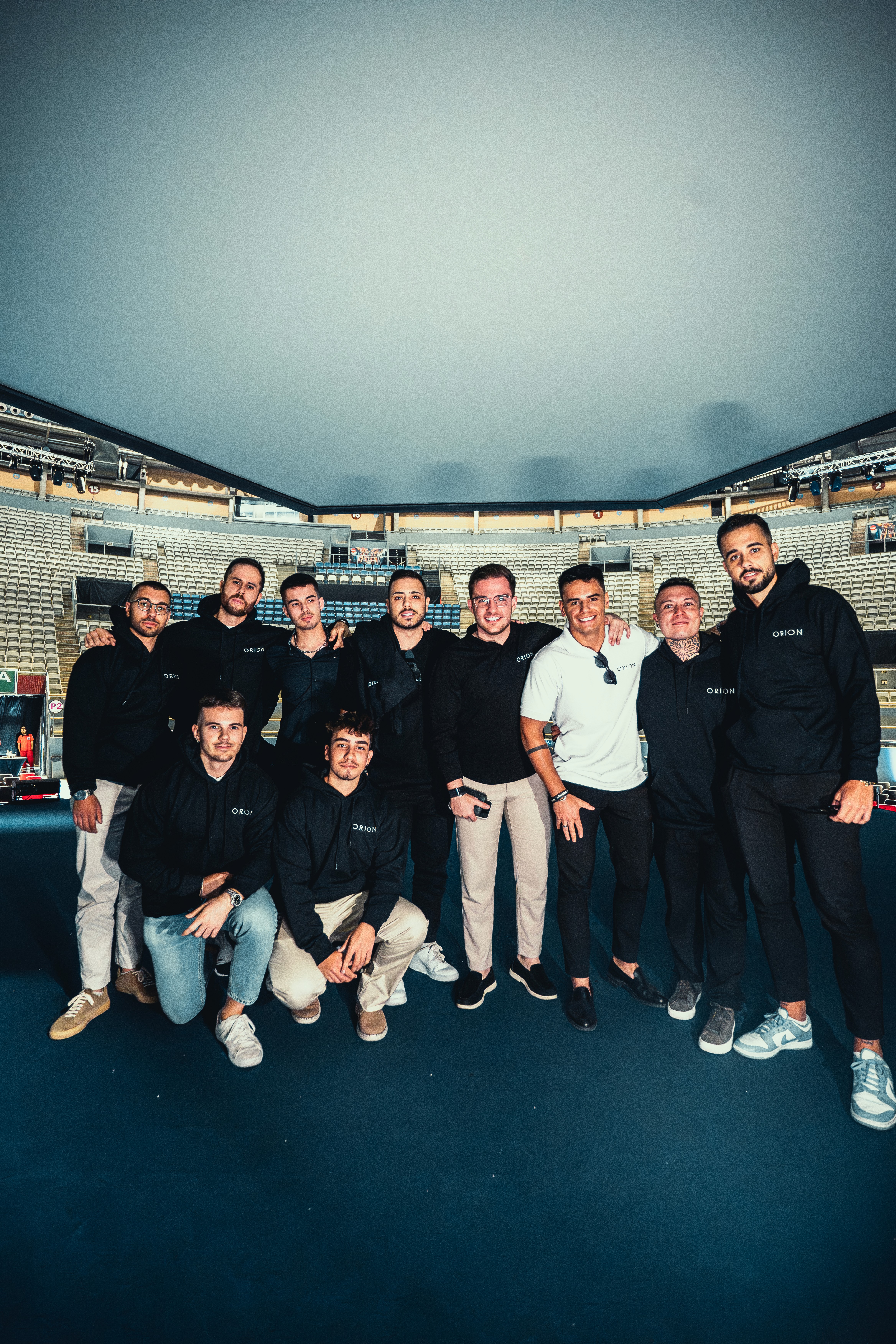 Rear view of black car