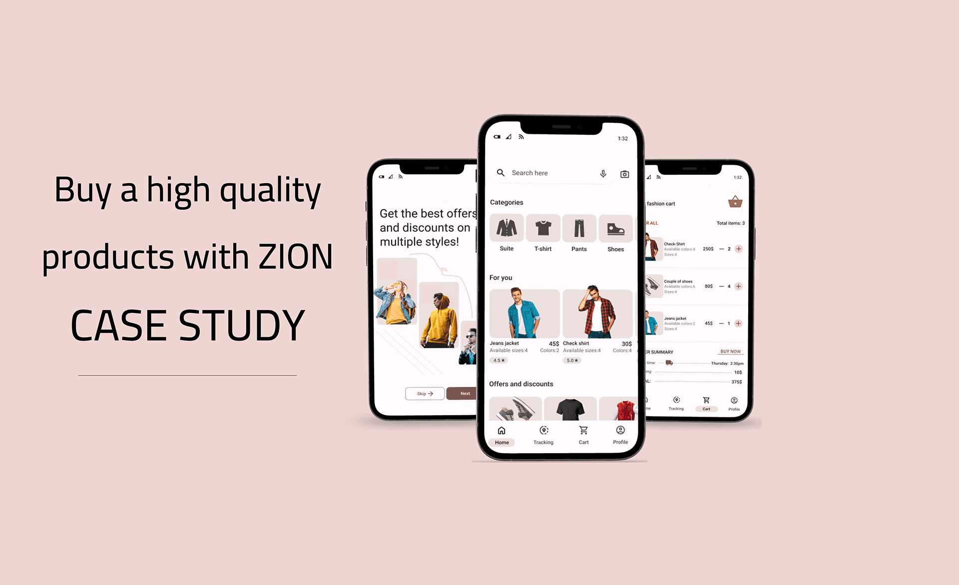 3 phones mockups inside them photos from the product