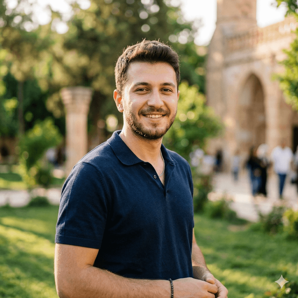 Sara is a client smiling to the camera happily