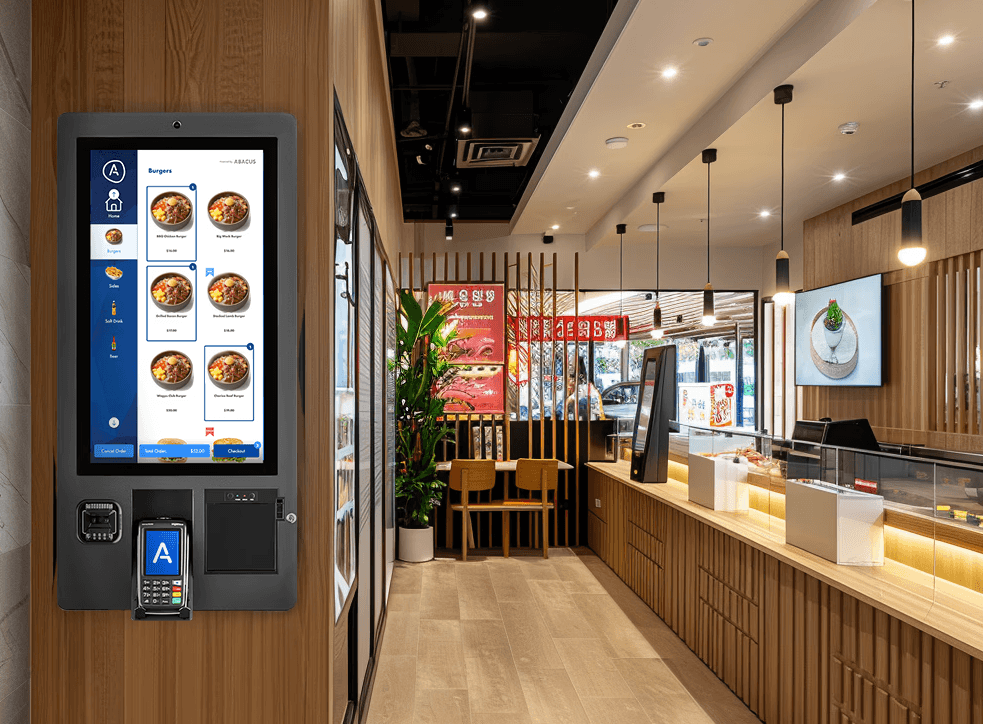 wall mounted self ordering kiosk