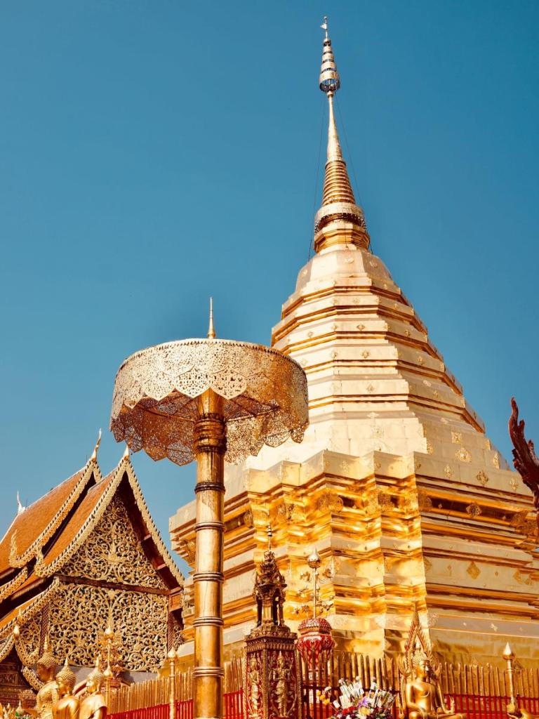 Wat Phra That Doi Suthep temple in Doi Suthep-Pui National Park, Thailand